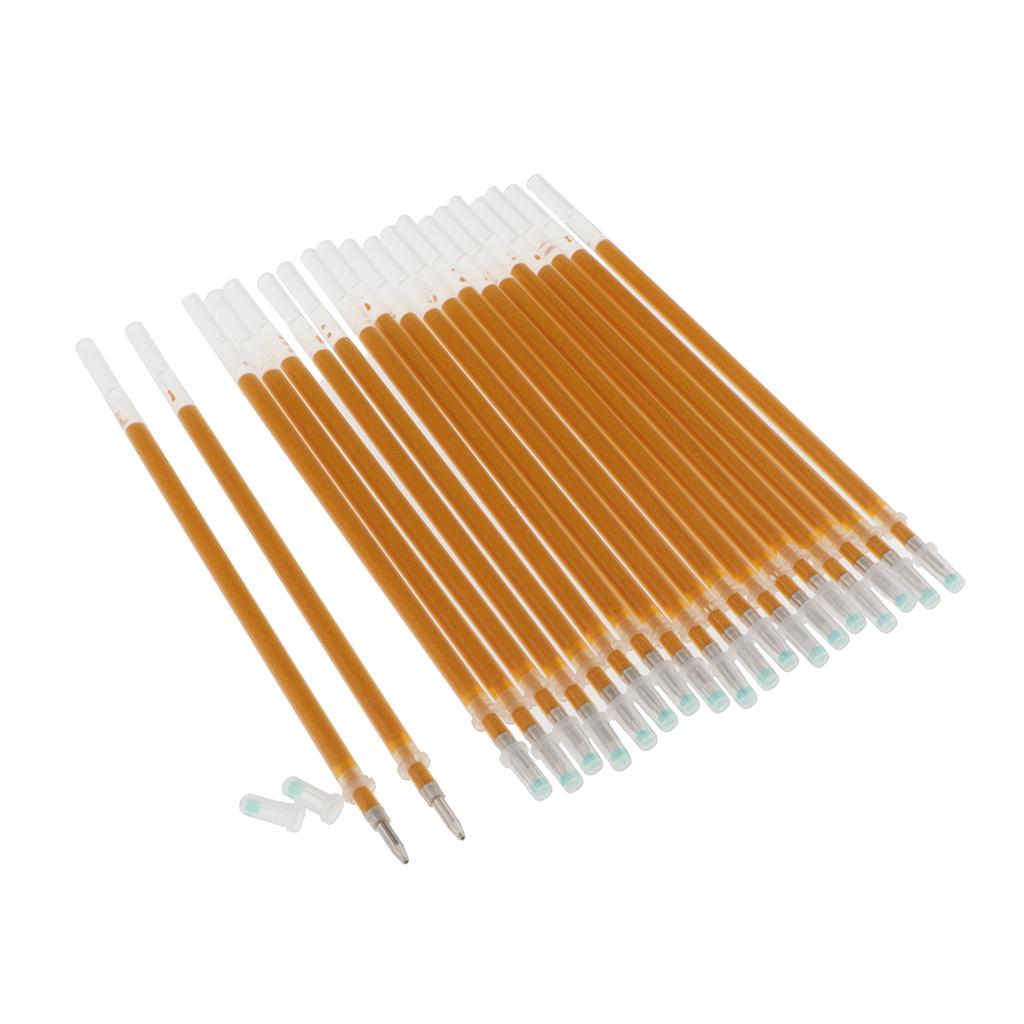 3x20 Pieces 0.7mm Gold Glitter Ink Gel Pen Refills Light Gold
