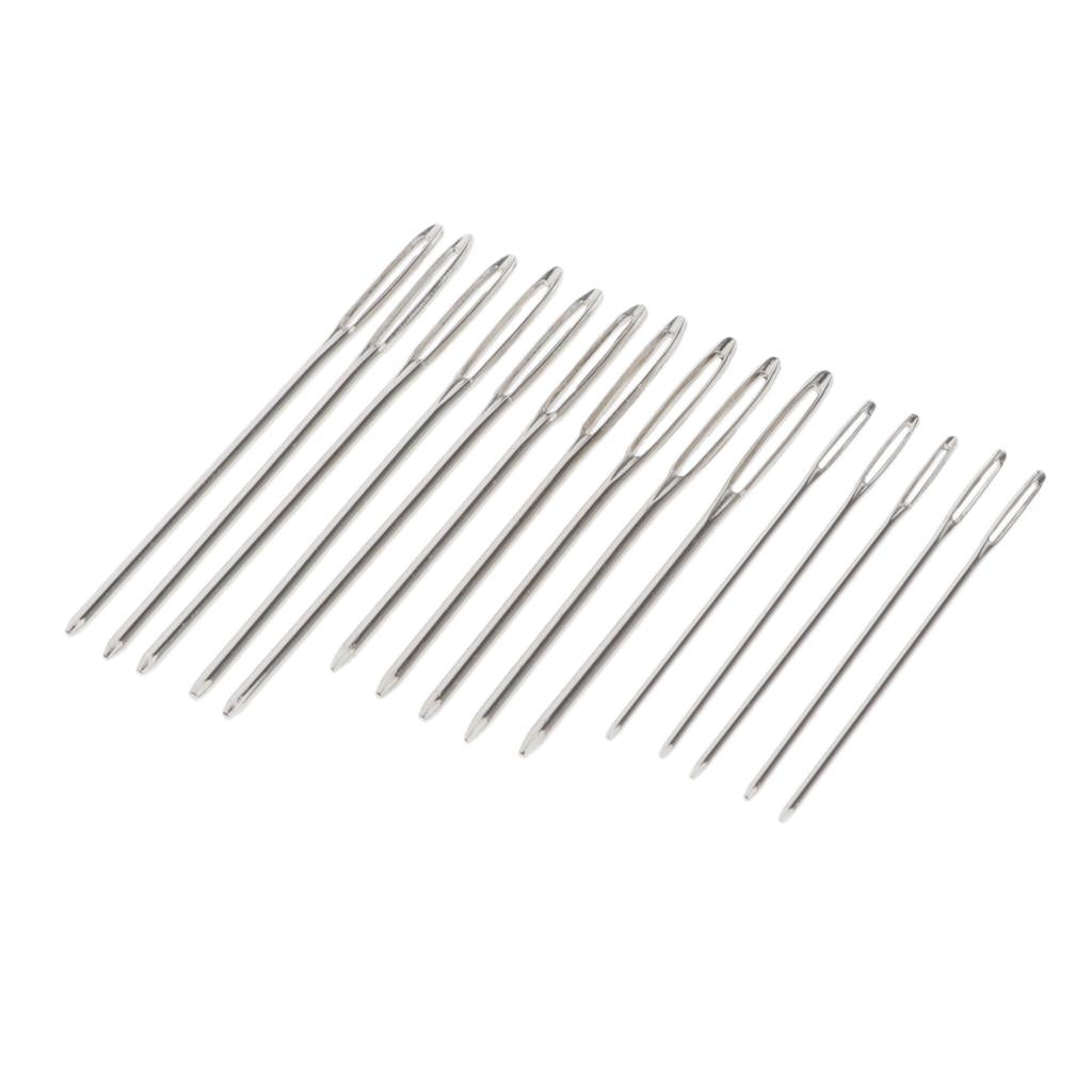 3xHand sewing needle knitting Darning Threading Supply 15pcs large eye needle 