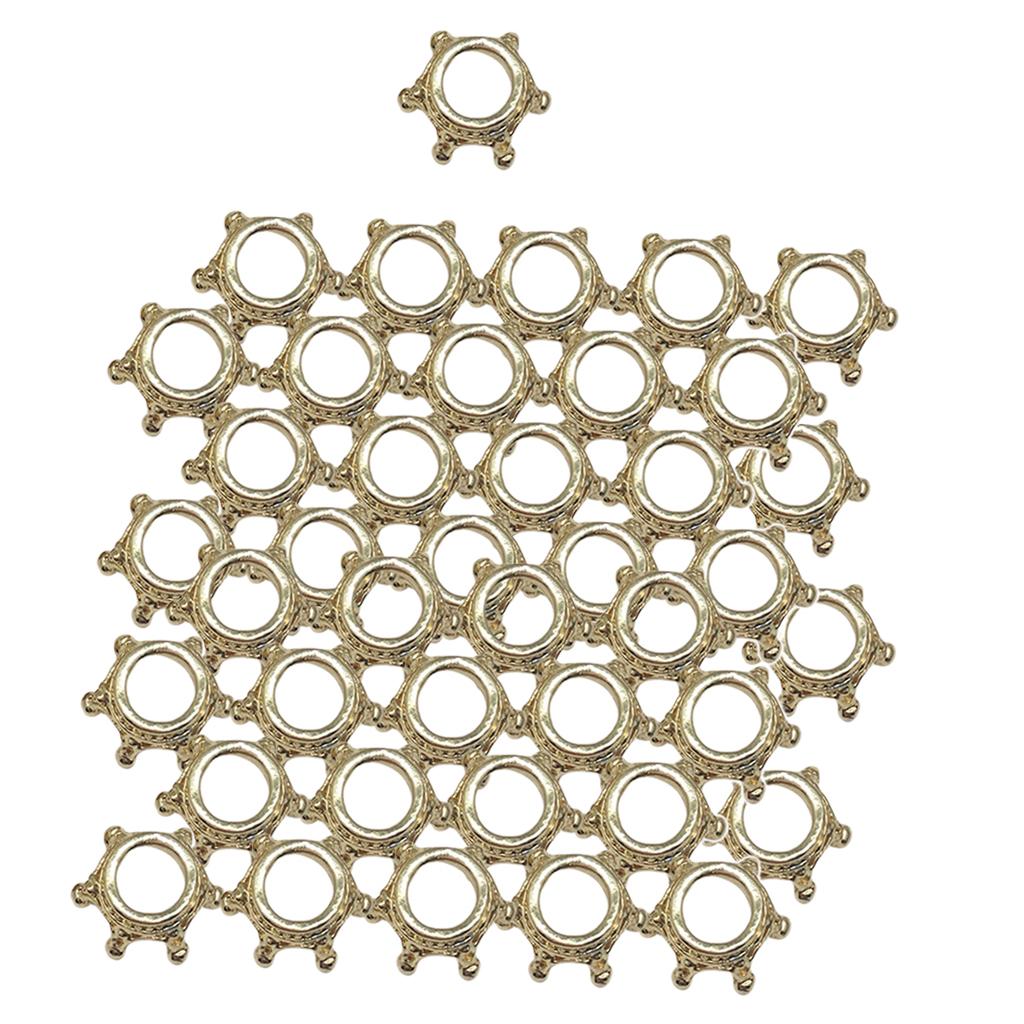3x50pcs Crown Charms Beads for Jewelry making necklace earrings KC Golden