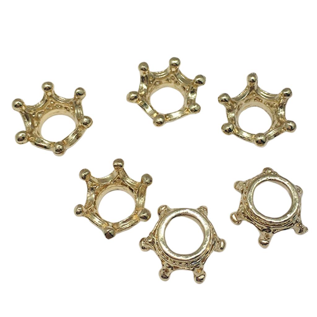 2x50pcs Crown Charms Beads for Jewelry making necklace earrings KC Golden