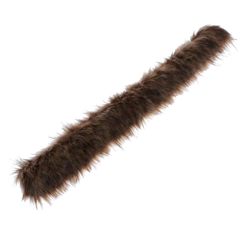 Faux Fur Collar Scarf Female Thick Jacket Sweater Long Clothes Accessory