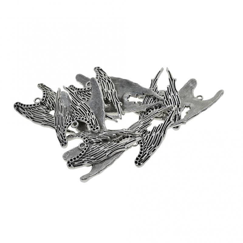 2x10pcs Tibetan Silver Large Angel Wing Charms Pendants Bookmark 38x22mm