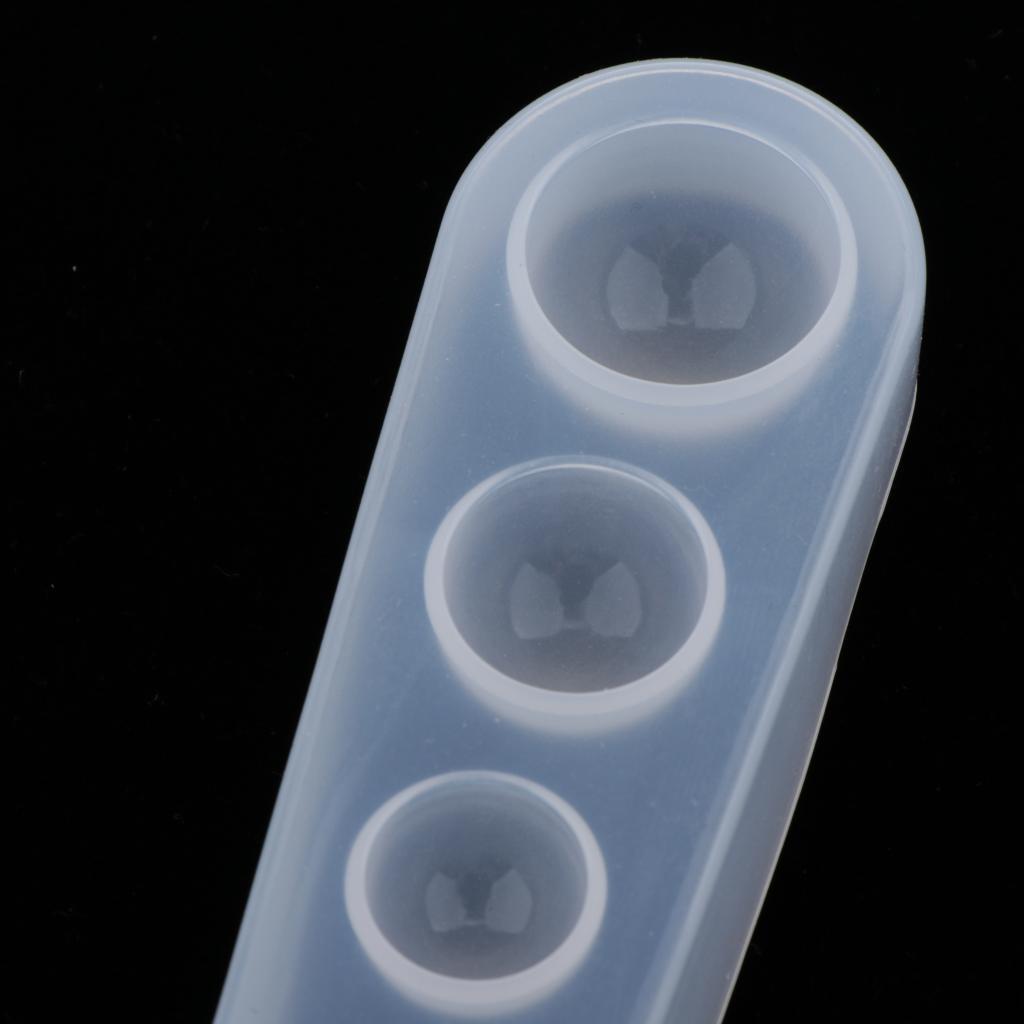 4xSemicircle Silicone Mold for DIY Epoxy Resin Casting Moulds