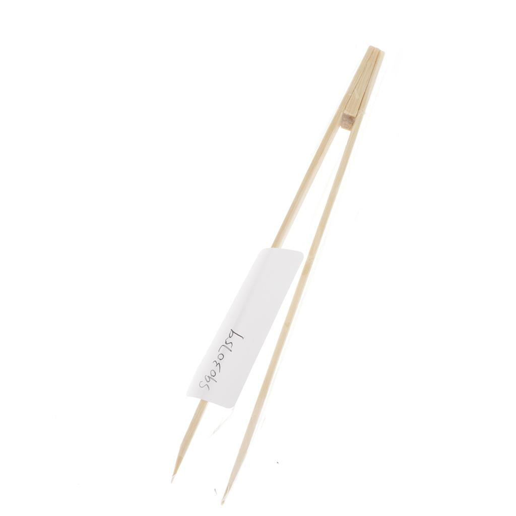 3x15cm Natural Bamboo Tweezers Nipper Jewelry Making Beading Picking Tools