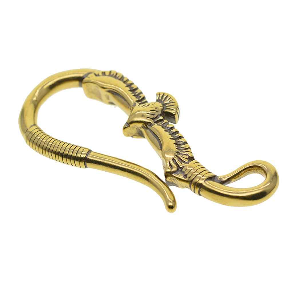 Fine Retro Brass Biker Punk Key Ring Phoenix Key Chain Pants Wallet Hook
