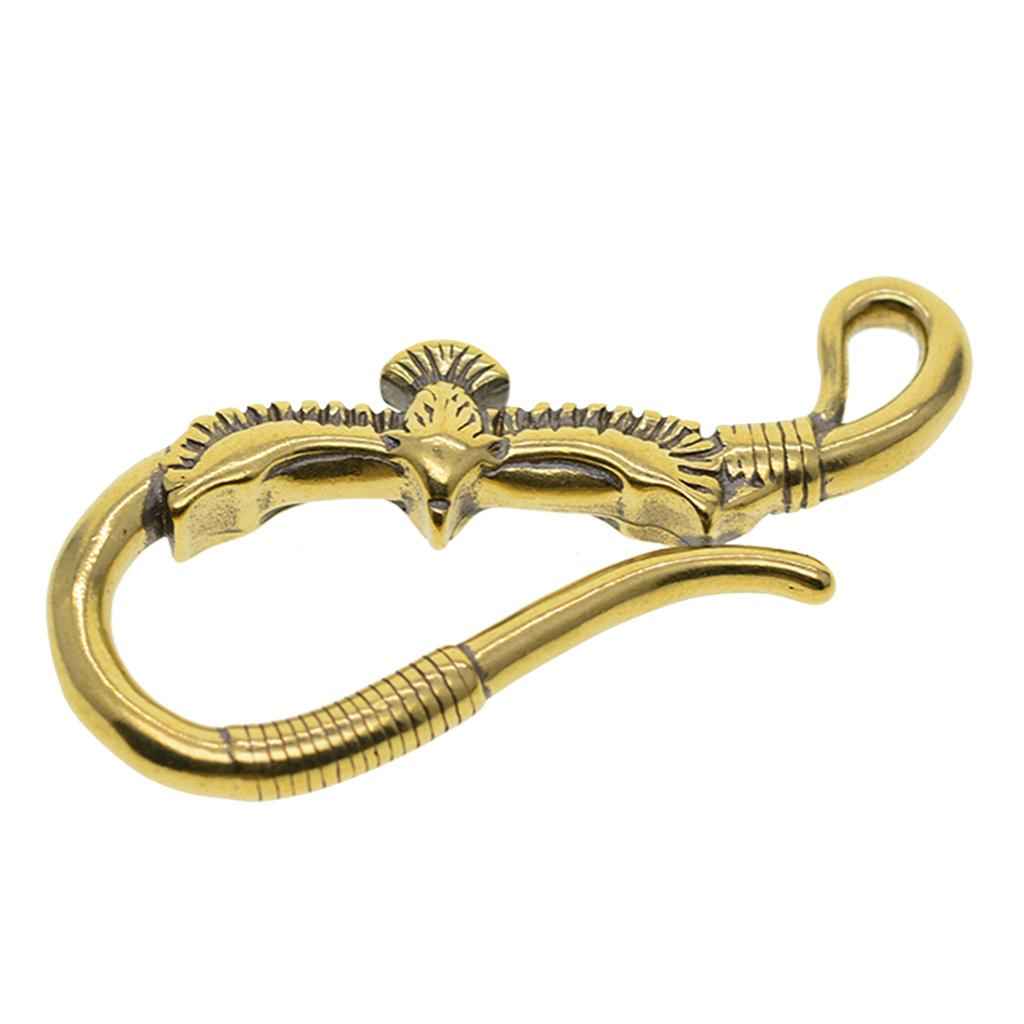 Fine Retro Brass Biker Punk Key Ring Phoenix Key Chain Pants Wallet Hook