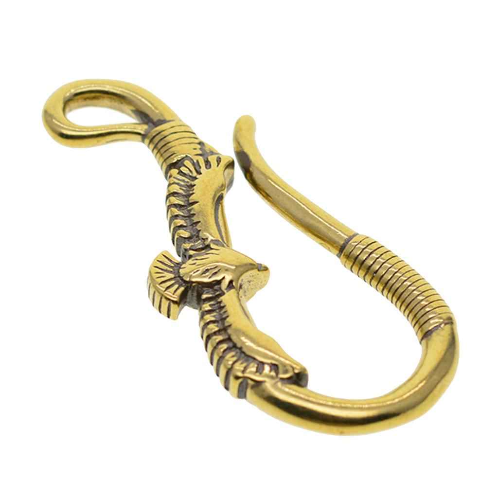 Fine Retro Brass Biker Punk Key Ring Phoenix Key Chain Pants Wallet Hook