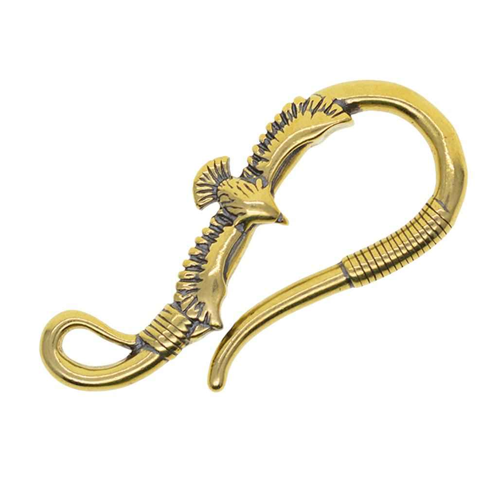 Fine Retro Brass Biker Punk Key Ring Phoenix Key Chain Pants Wallet Hook