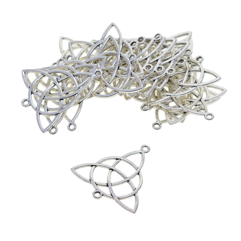 2x20   Celtic Knot Necklace Bracelets Pendant DIY Jewelry Making Charms
