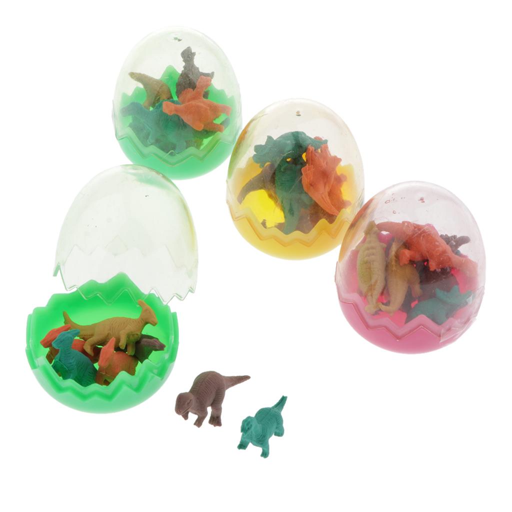 4x28Pcs Dinosaurs Rubber Eraser Student Animal Pencil Erasers Stationery