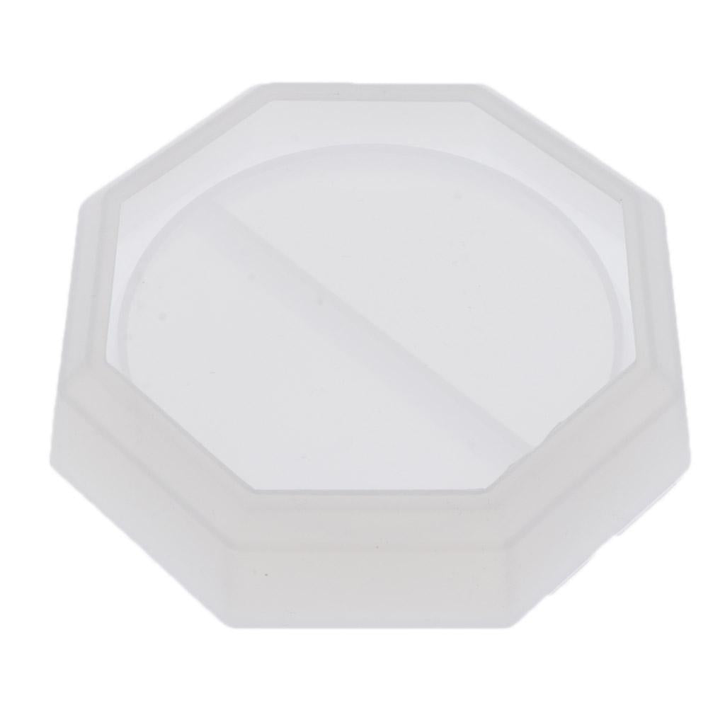 4xSilicone Coaster Molds Resin Casting Moulds for DIY Jewelry Making 13.2cm