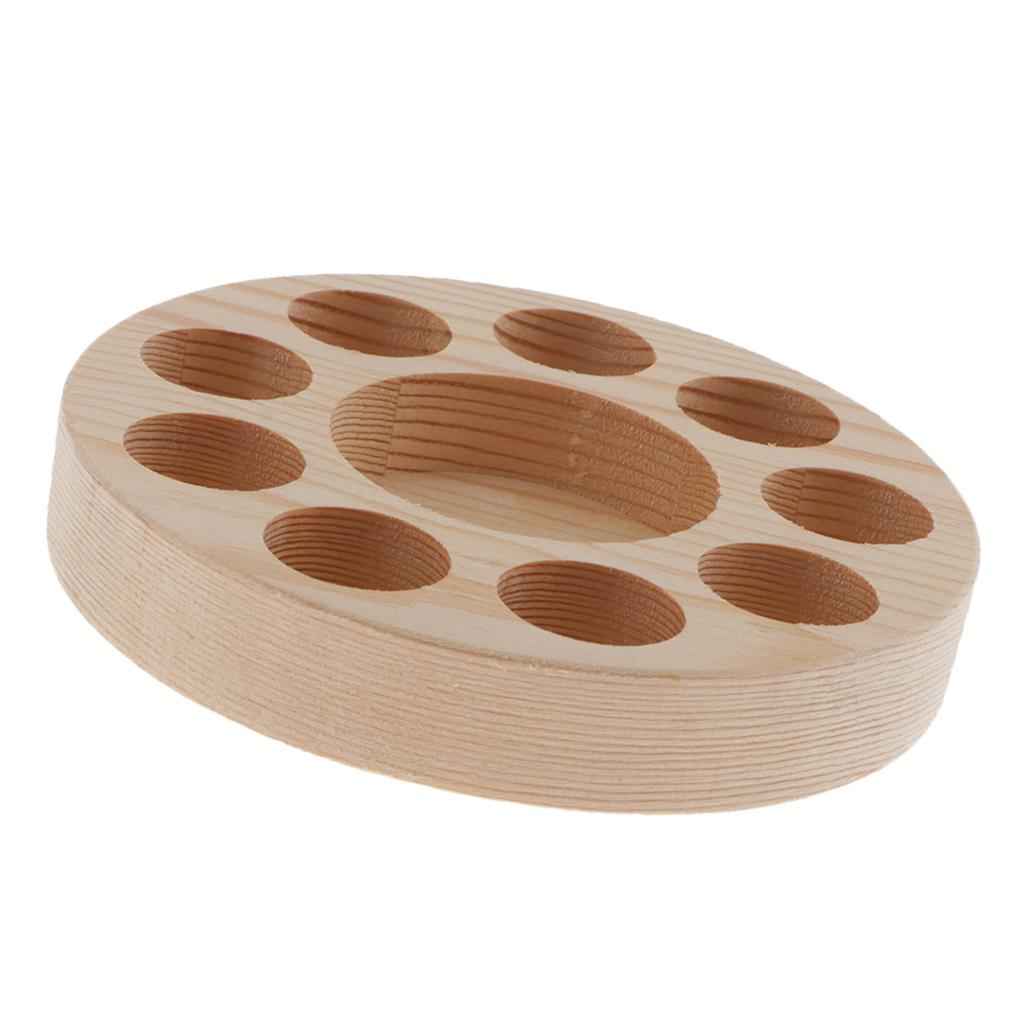 Wooden Essential Oil Display Stand Rack Organizer Shelf Can Hold 10 Bottles