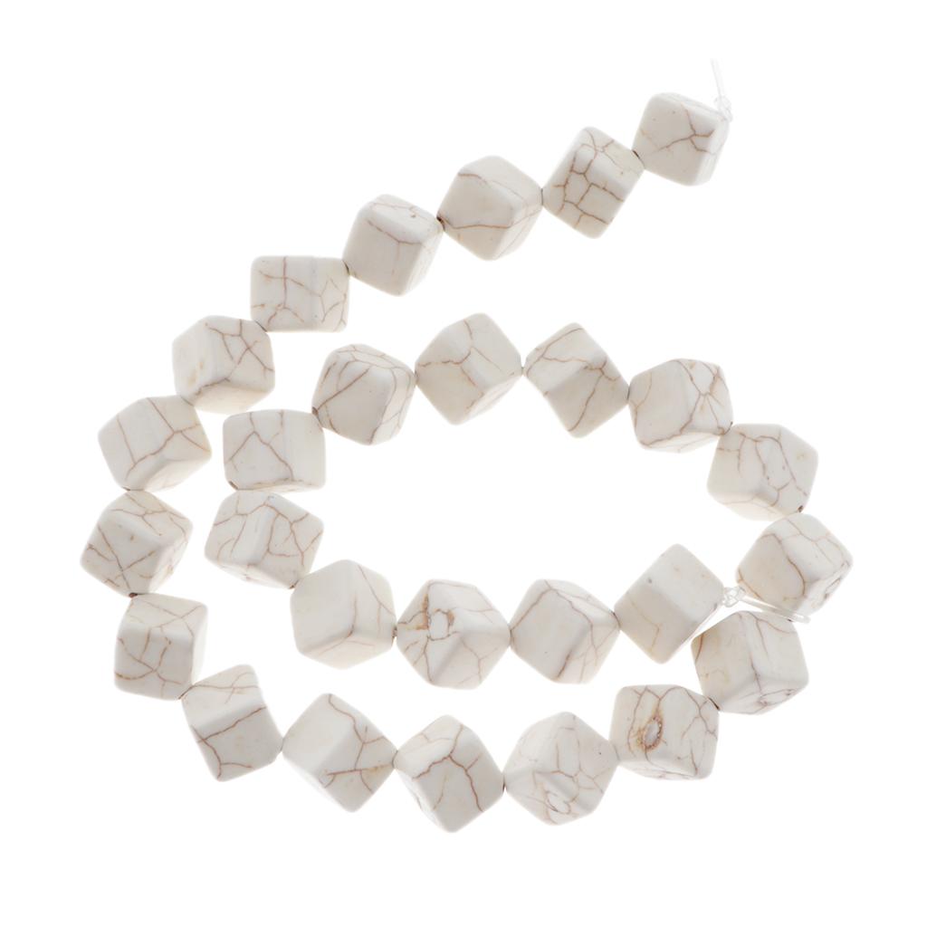 2x30Pcs Turquoise Loose Beads Spacer Jewelry Making Charms White