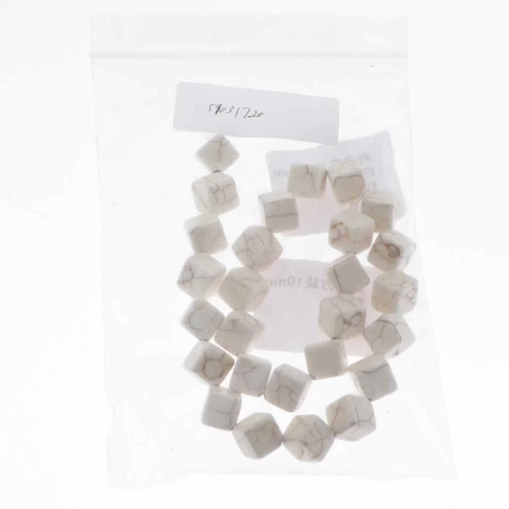 2x30Pcs Turquoise Loose Beads Spacer Jewelry Making Charms White