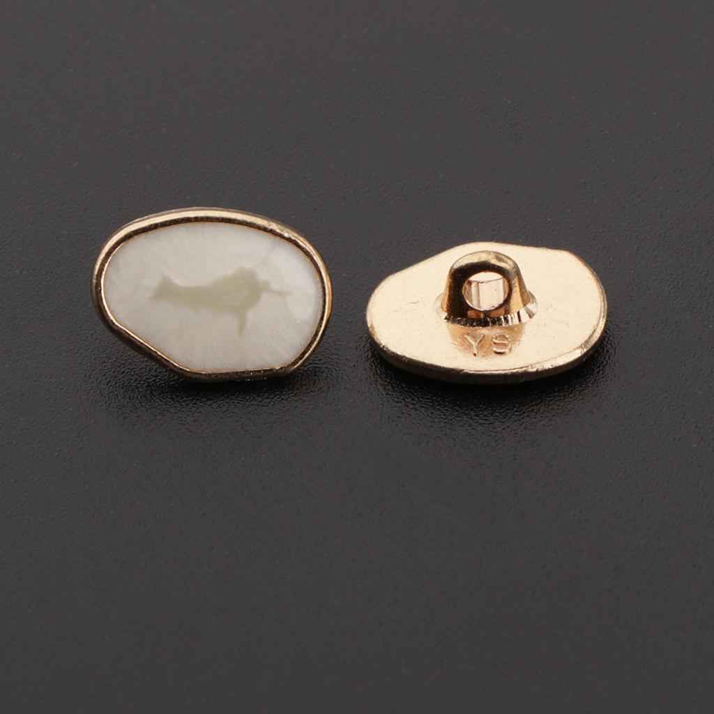 10pcs Special Shaped Marble pattern Sewing Shank Button