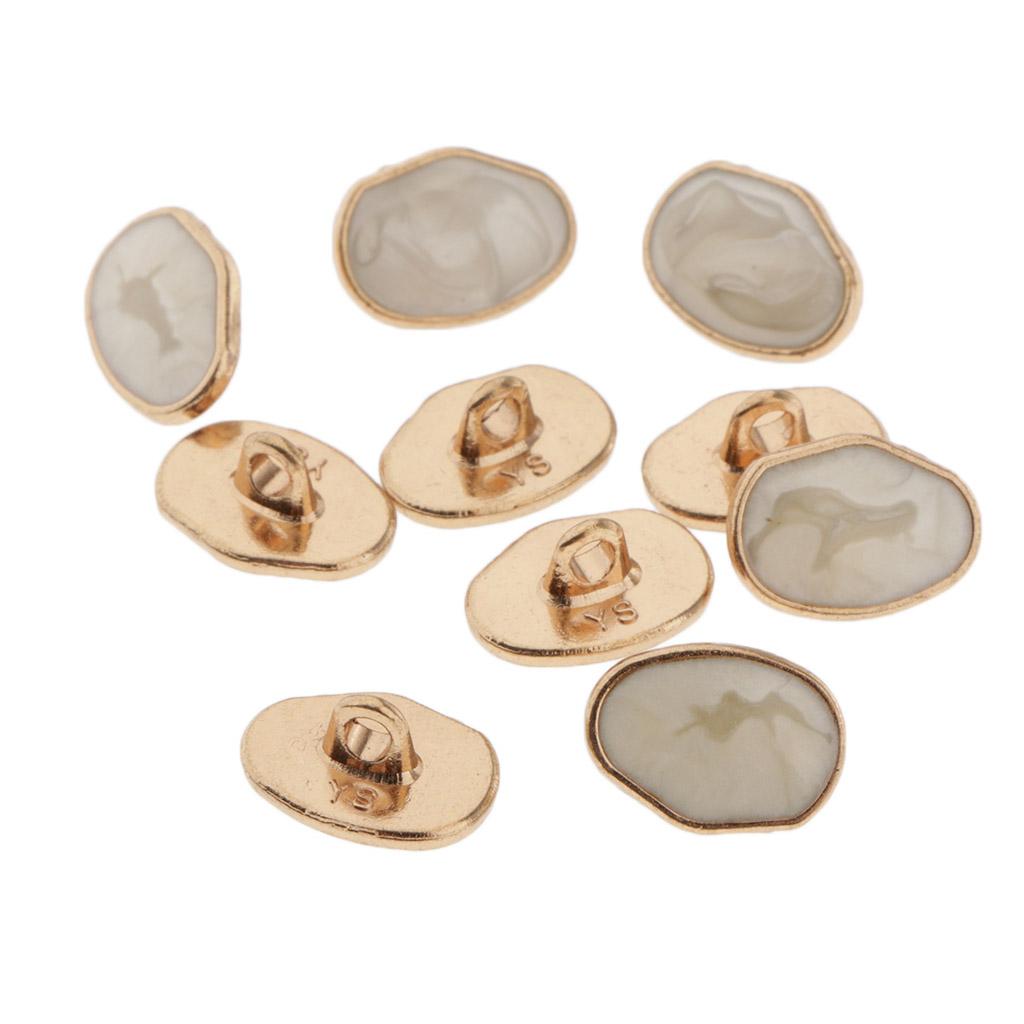 2x10pcs Special Shaped Marble pattern Sewing Shank Button