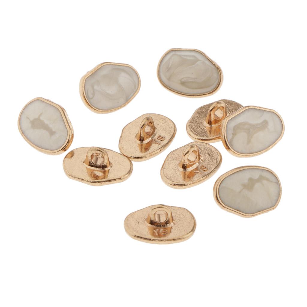2x10pcs Special Shaped Marble pattern Sewing Shank Button