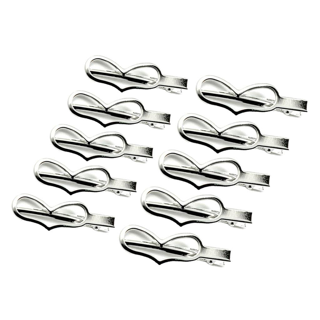 4x10Piece Alligator Hair Clip Single Prong Hair Clip DIY Headdress