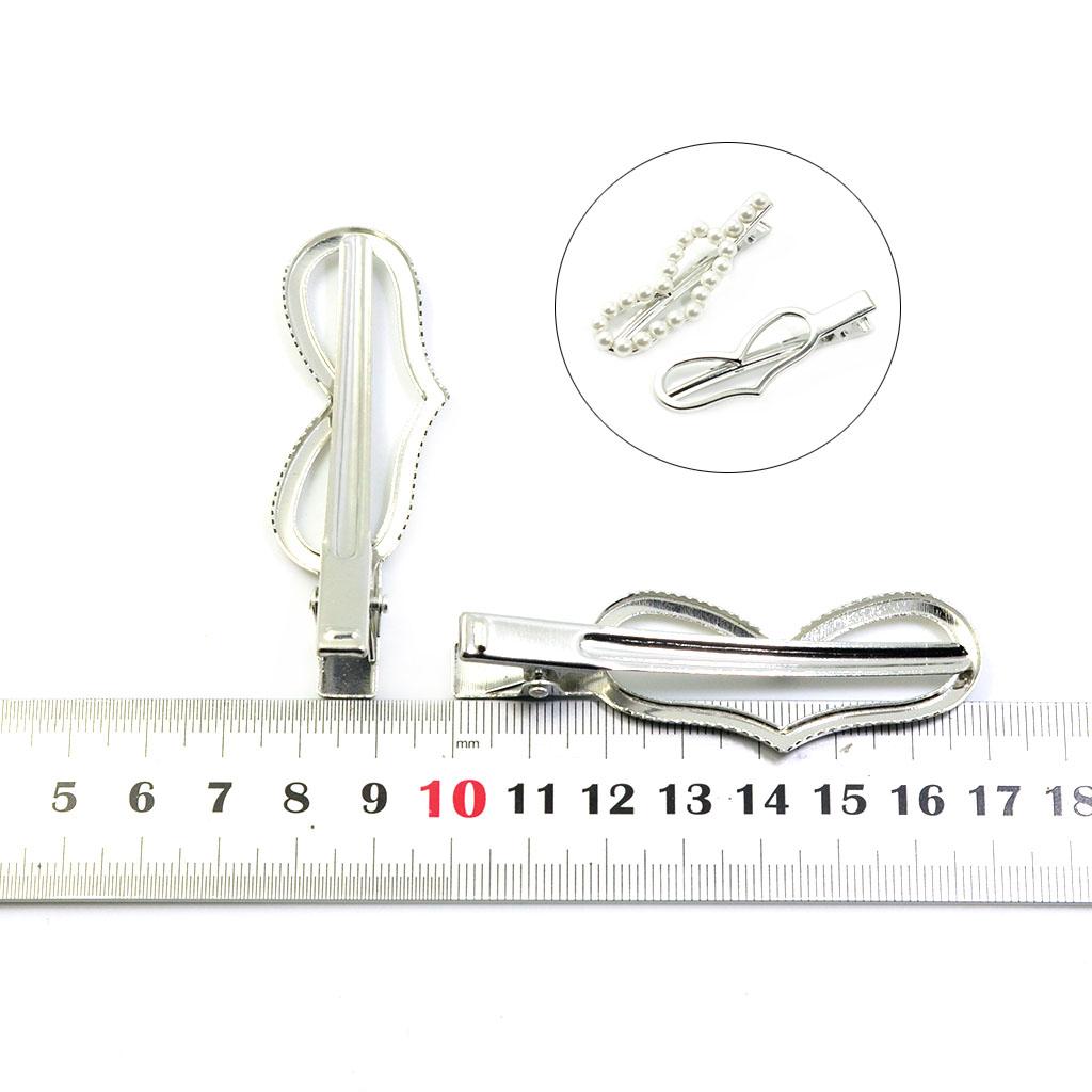 4x10Piece Alligator Hair Clip Single Prong Hair Clip DIY Headdress
