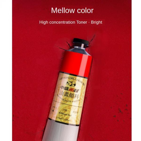 6x 1pc Oil Paint 50ml Tube Professional Children Drawing Black