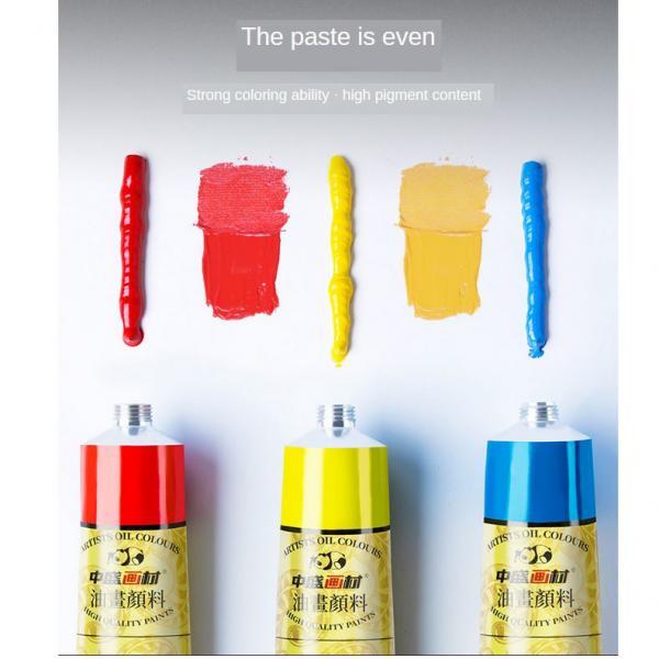 6x 1pc Oil Paint 50ml Tube Professional Children Drawing Black