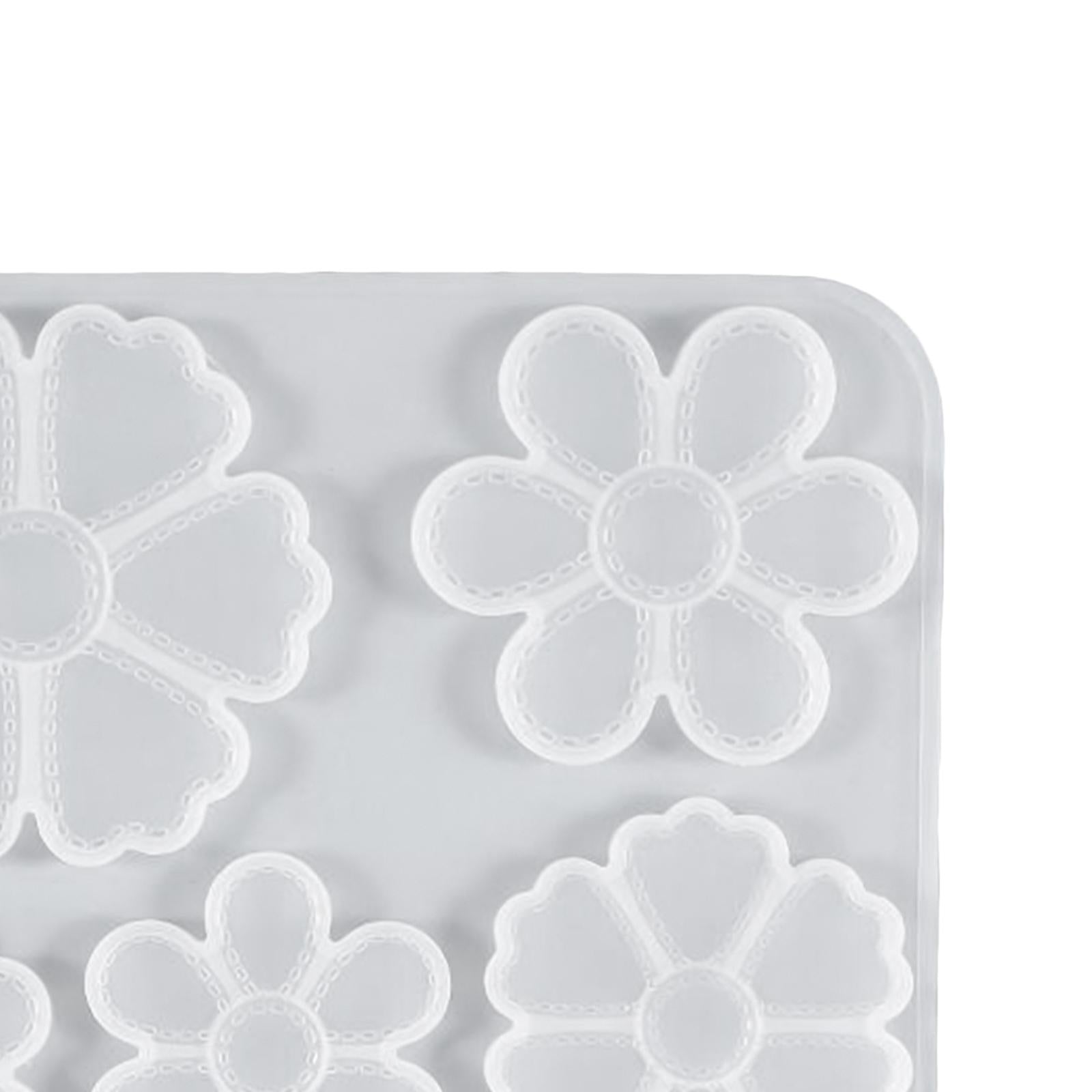 3xSilicone Flower Pendant Mold Jewellry Making Resin Mould Epoxy Casting Craft