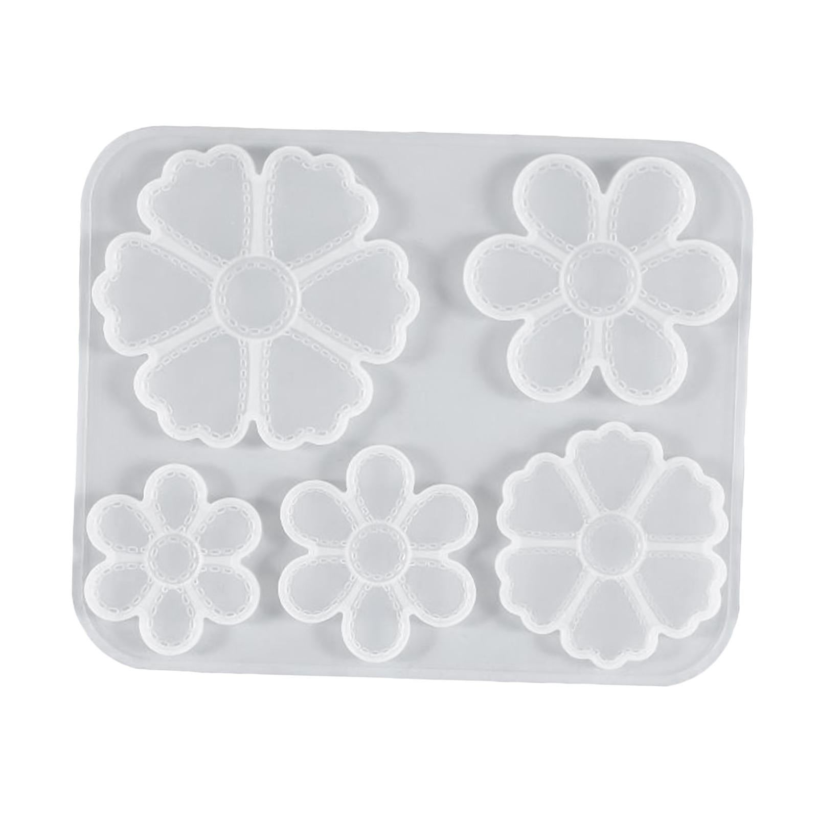 3xSilicone Flower Pendant Mold Jewellry Making Resin Mould Epoxy Casting Craft
