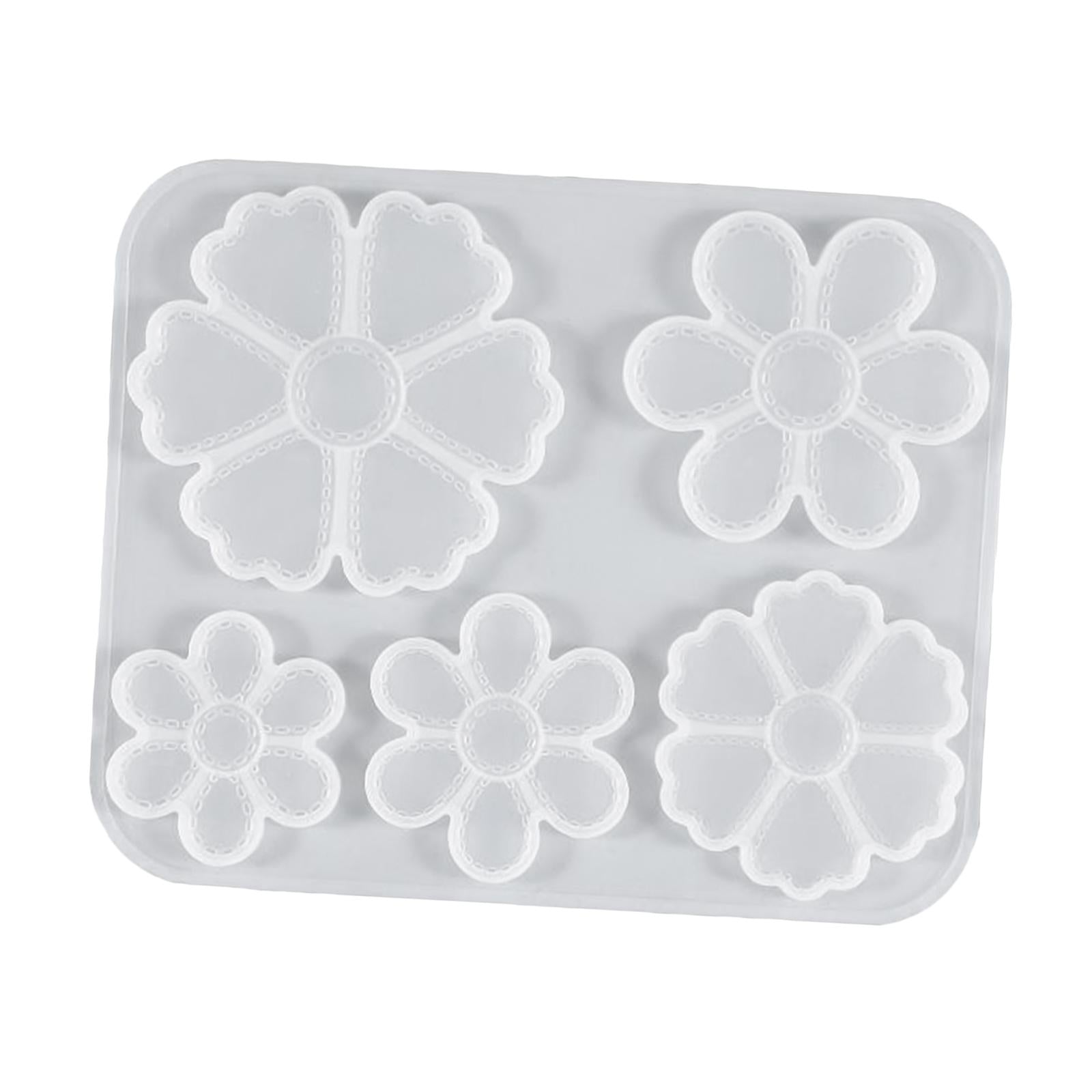 3xSilicone Flower Pendant Mold Jewellry Making Resin Mould Epoxy Casting Craft