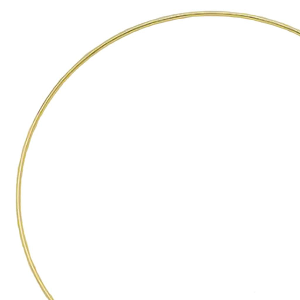 4xGold Metal Dream Catcher Dreamcatcher Rings Wreath Macrame Craft Hoops 20cm