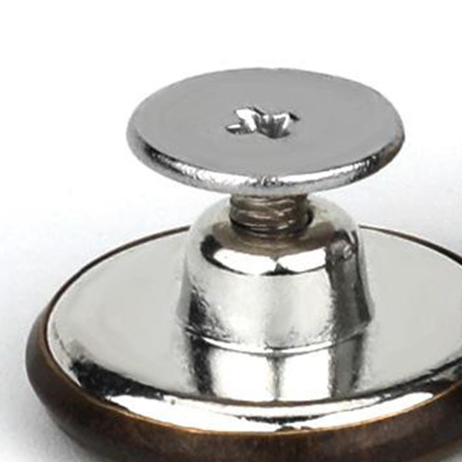 3x3PCS Detachable Jean Buttons Removable Reduce Waist Size for Cowboy Clothing Bronze English