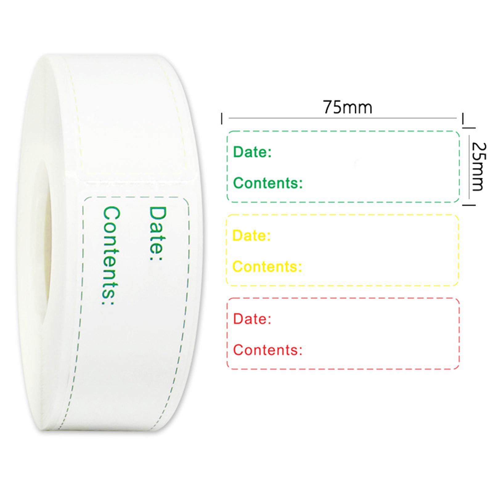 2xSelf Adhesive Label Blank Sticker Kitchen Freezer Label Tag Mixed 150pcs