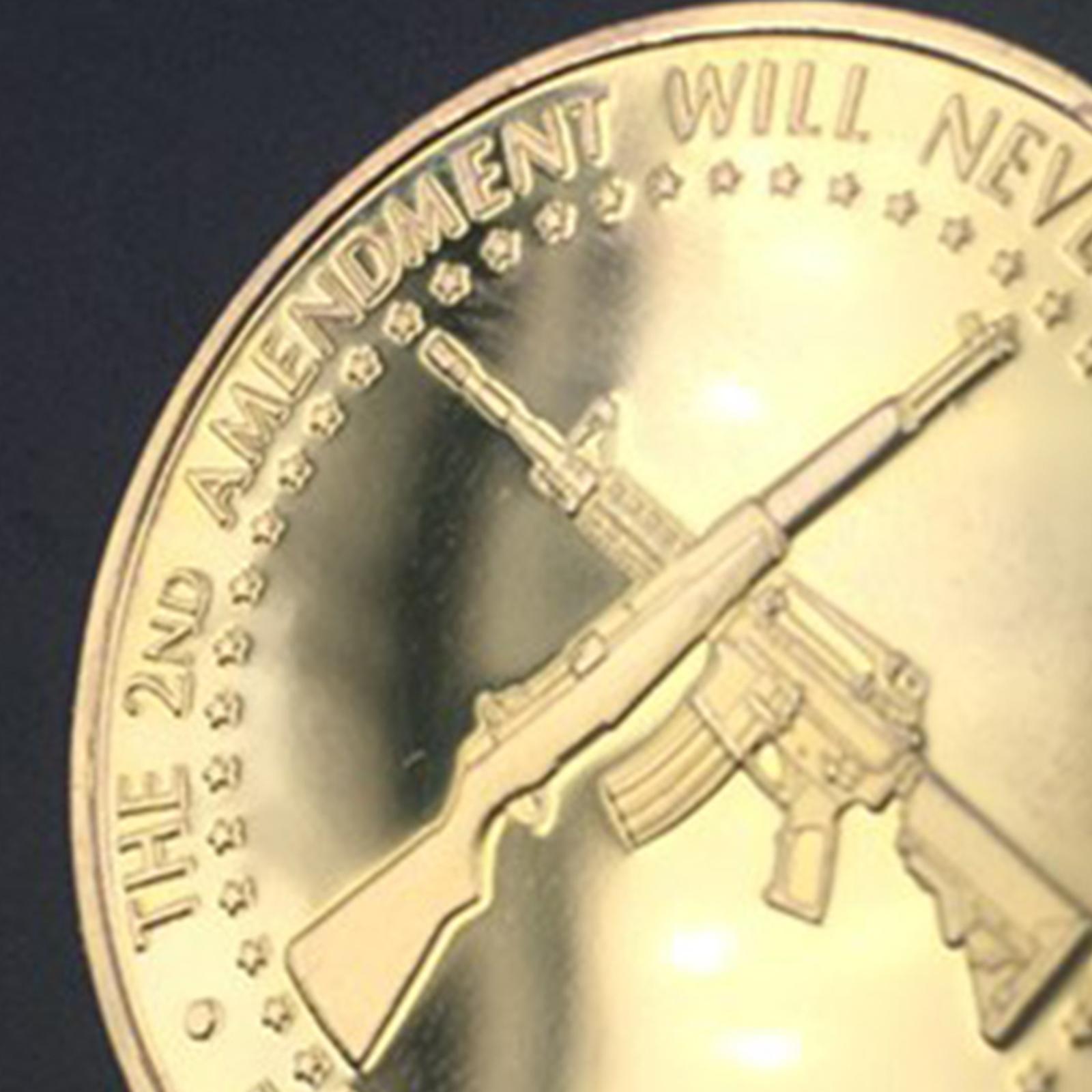 4xDonald Trump The 2ND Amendment Will Never be Repealed Commemorative Coin