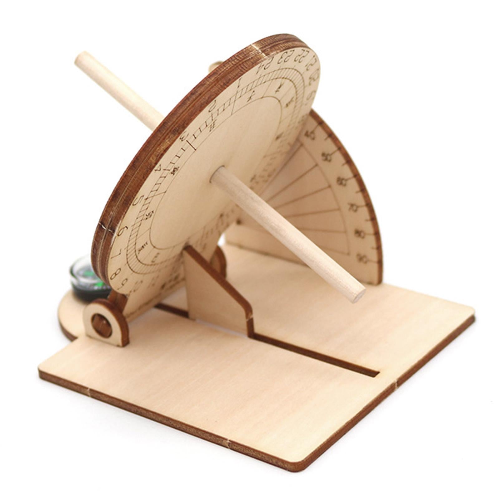 3xEquatorial Sundial Clock Toy Students Junior Teaching Aid Scientific Model
