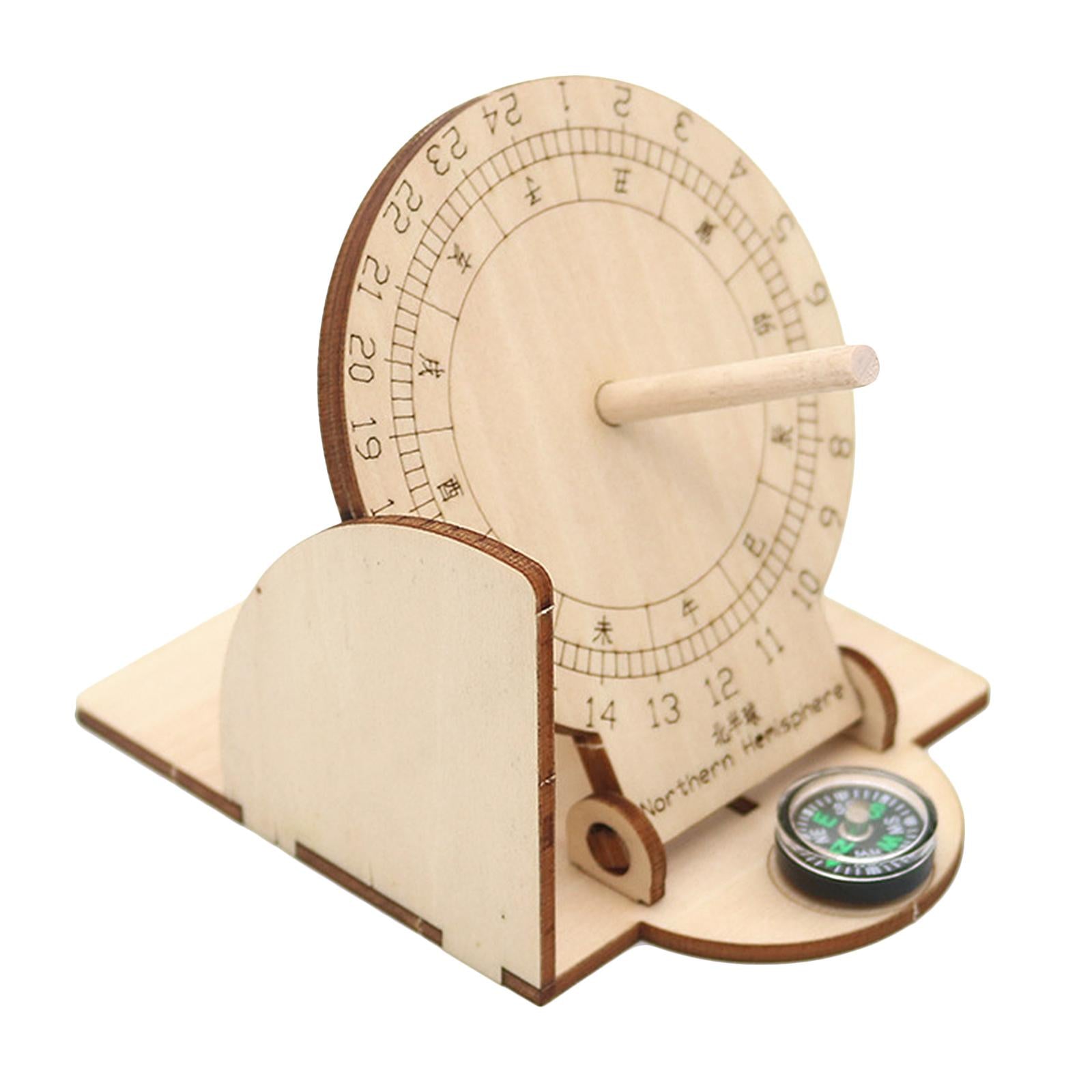 3xEquatorial Sundial Clock Toy Students Junior Teaching Aid Scientific Model