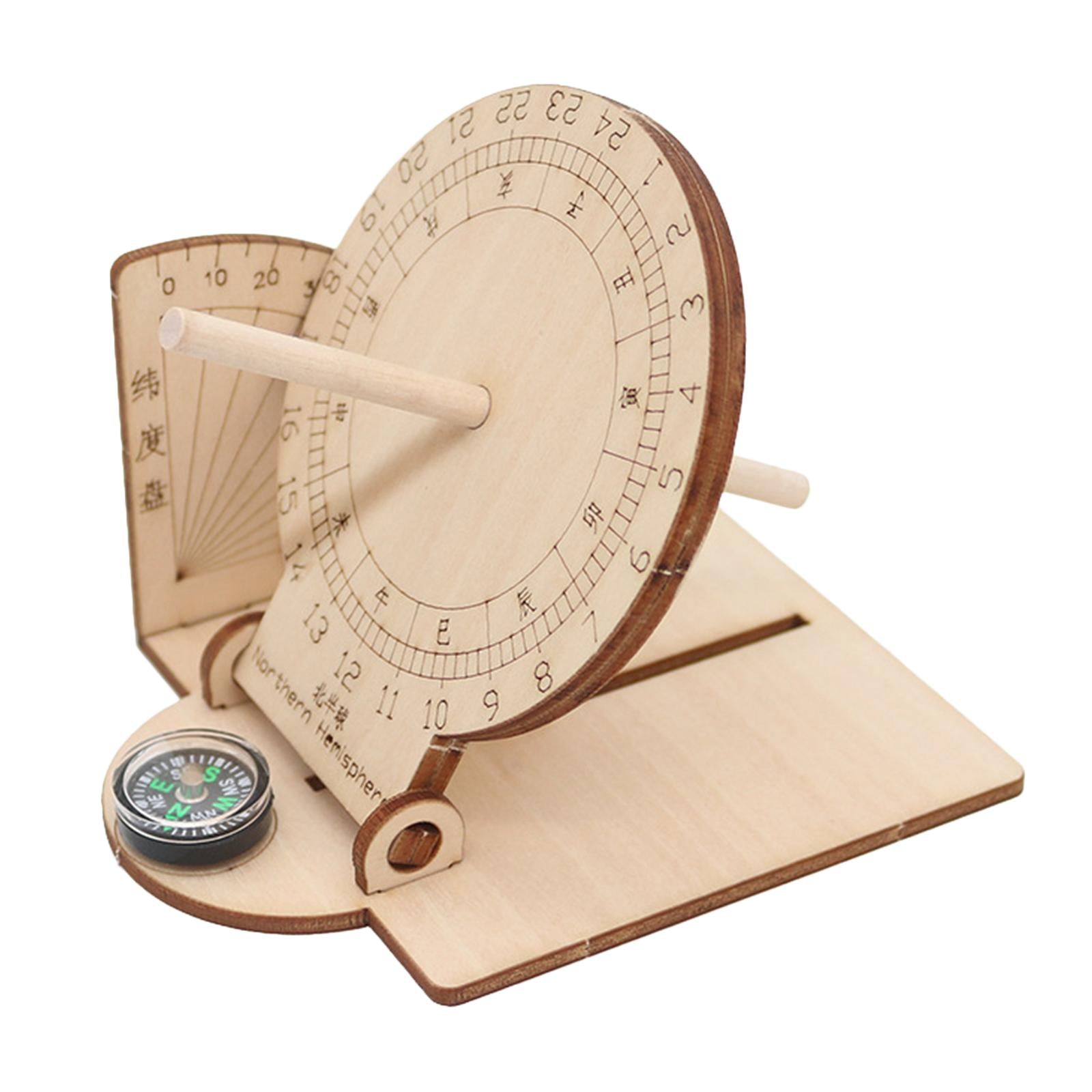3xEquatorial Sundial Clock Toy Students Junior Teaching Aid Scientific Model