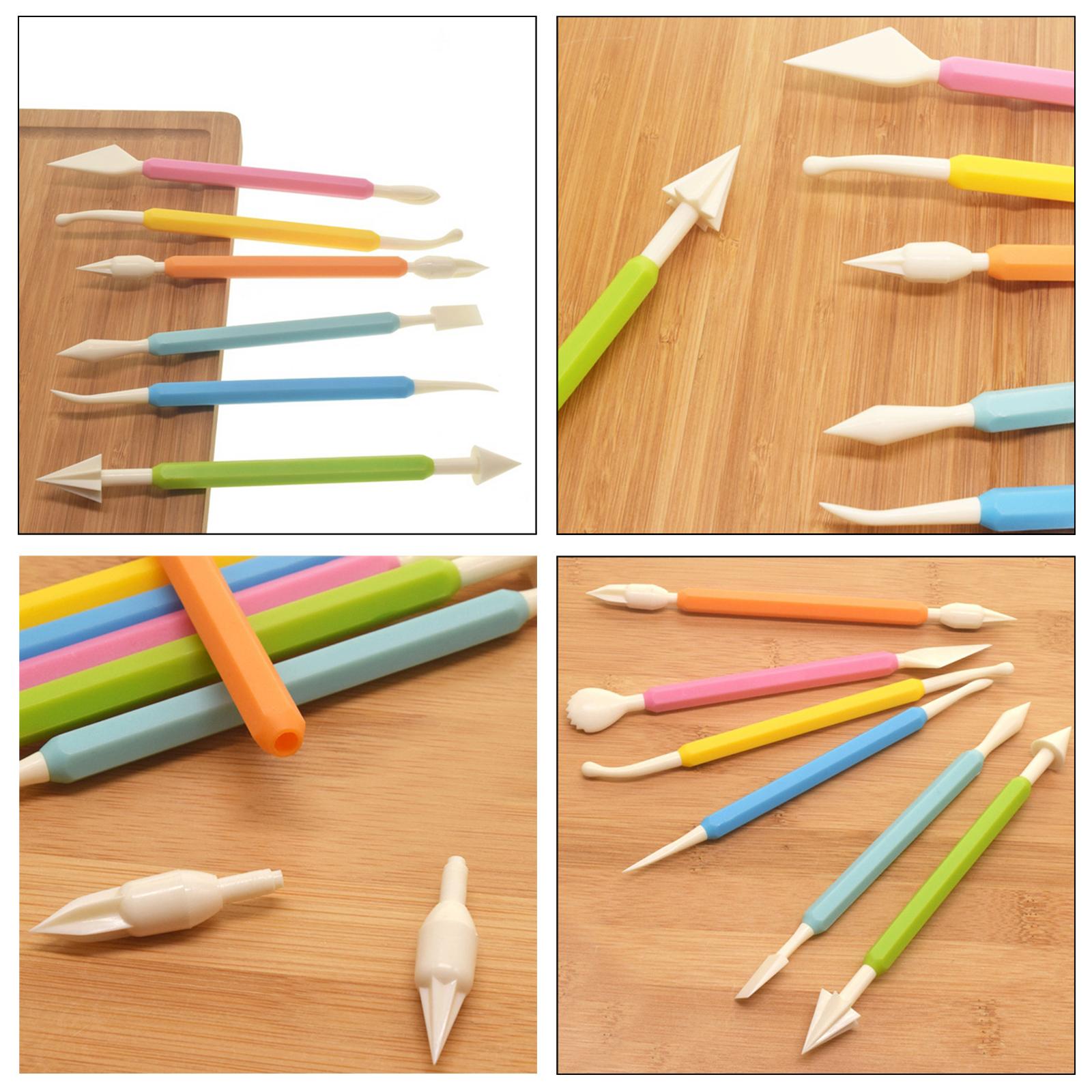 4x9Pack Plastic Clay Tools Ceramic Pottery Kit Shaping And Sculpting Assorted