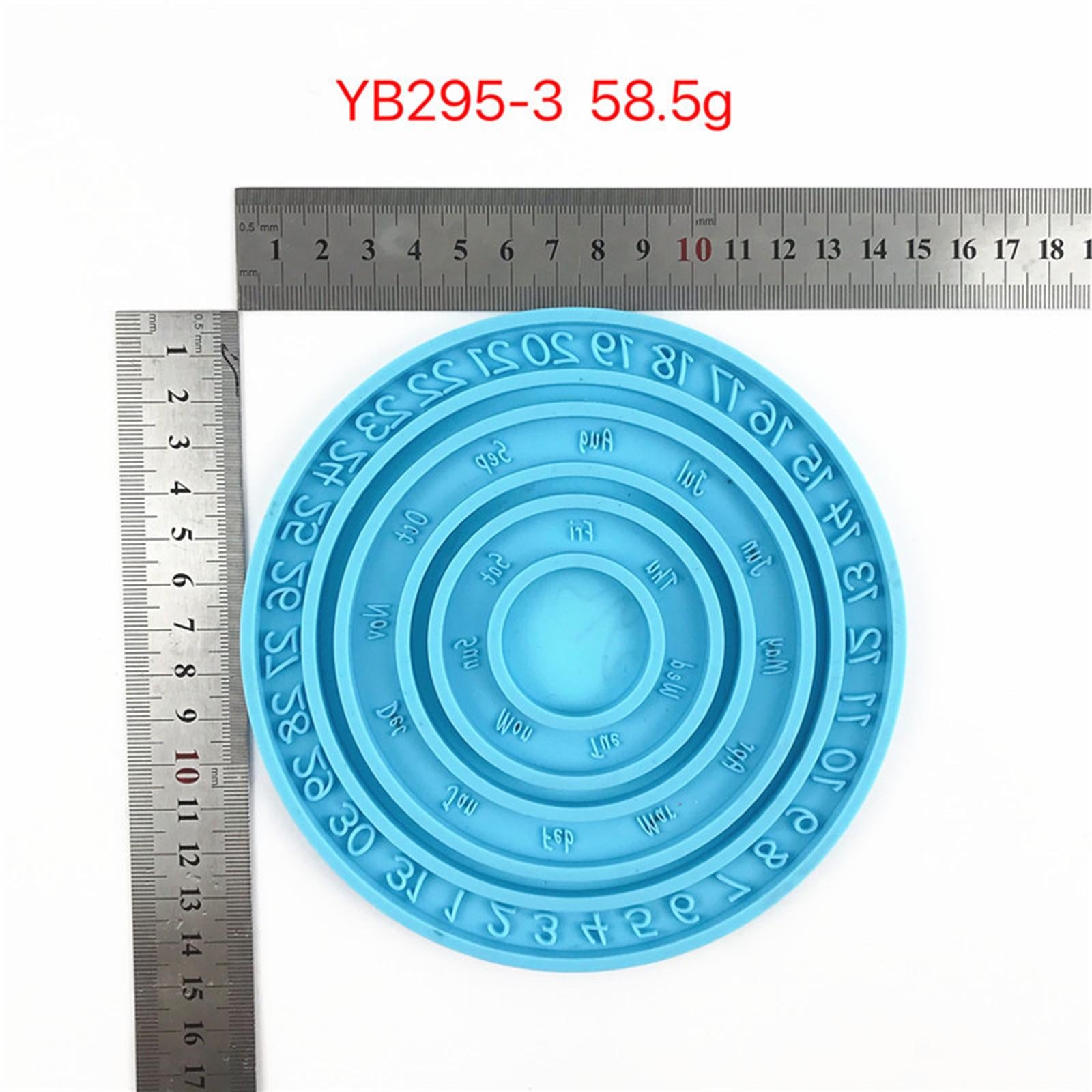 Calendar Mold Round Date Disc Resin Casting Mould Wall Hanging Craft Making