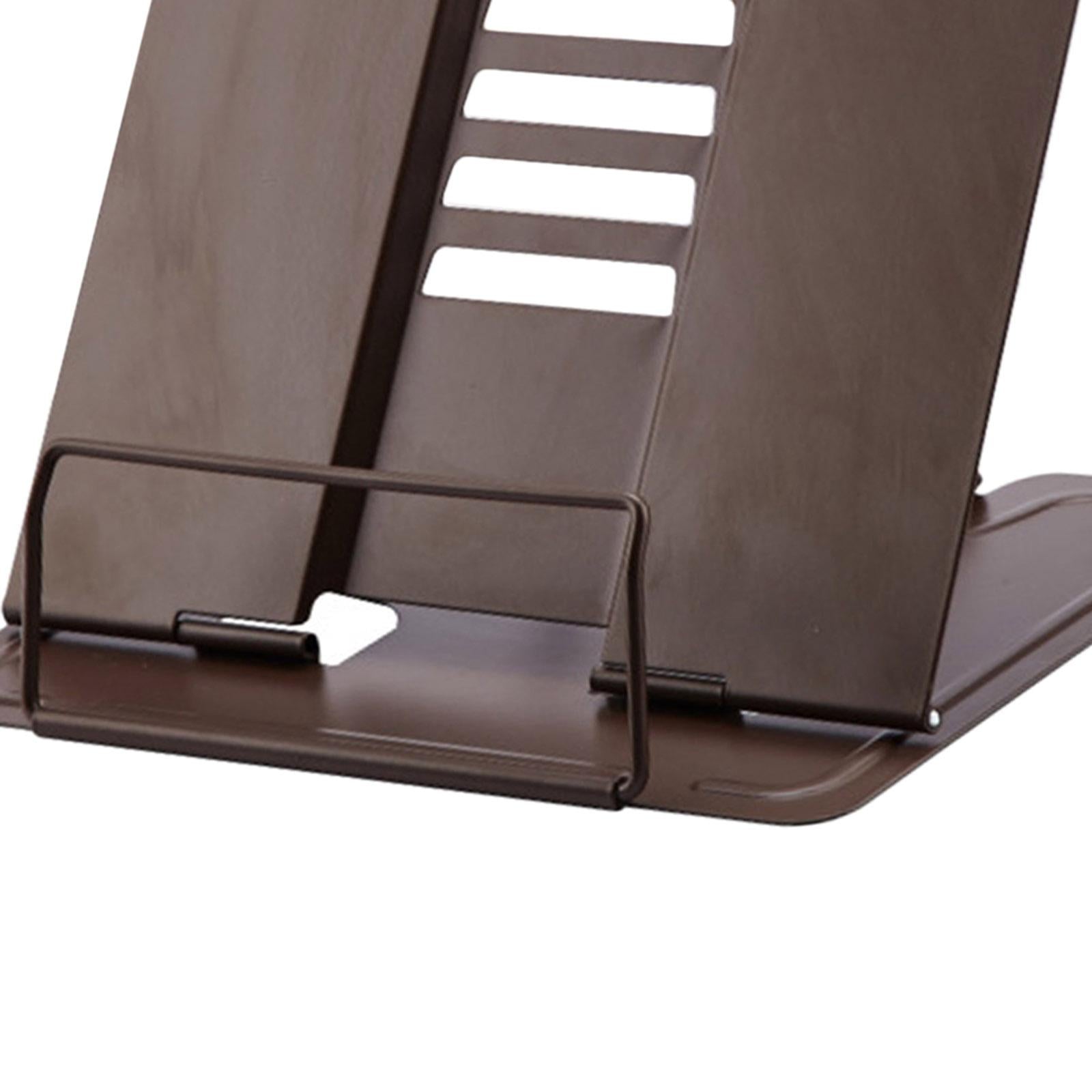 Book Stand Adjustable Document Cookbook Holder Reading Rest Desk Rack