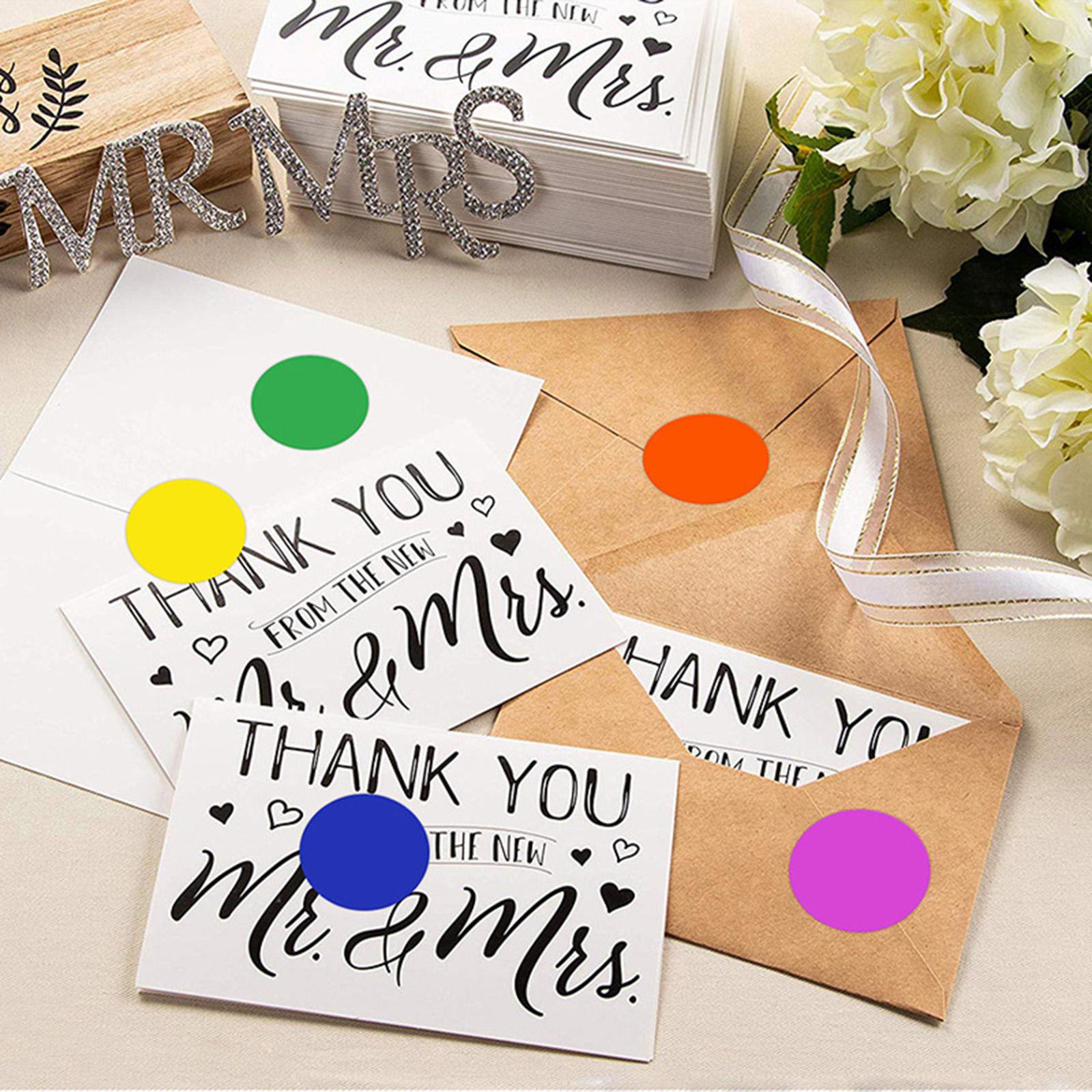 3x25mm Round Multi Color coded Inventory Dots Roll of 500 Labels Stickers