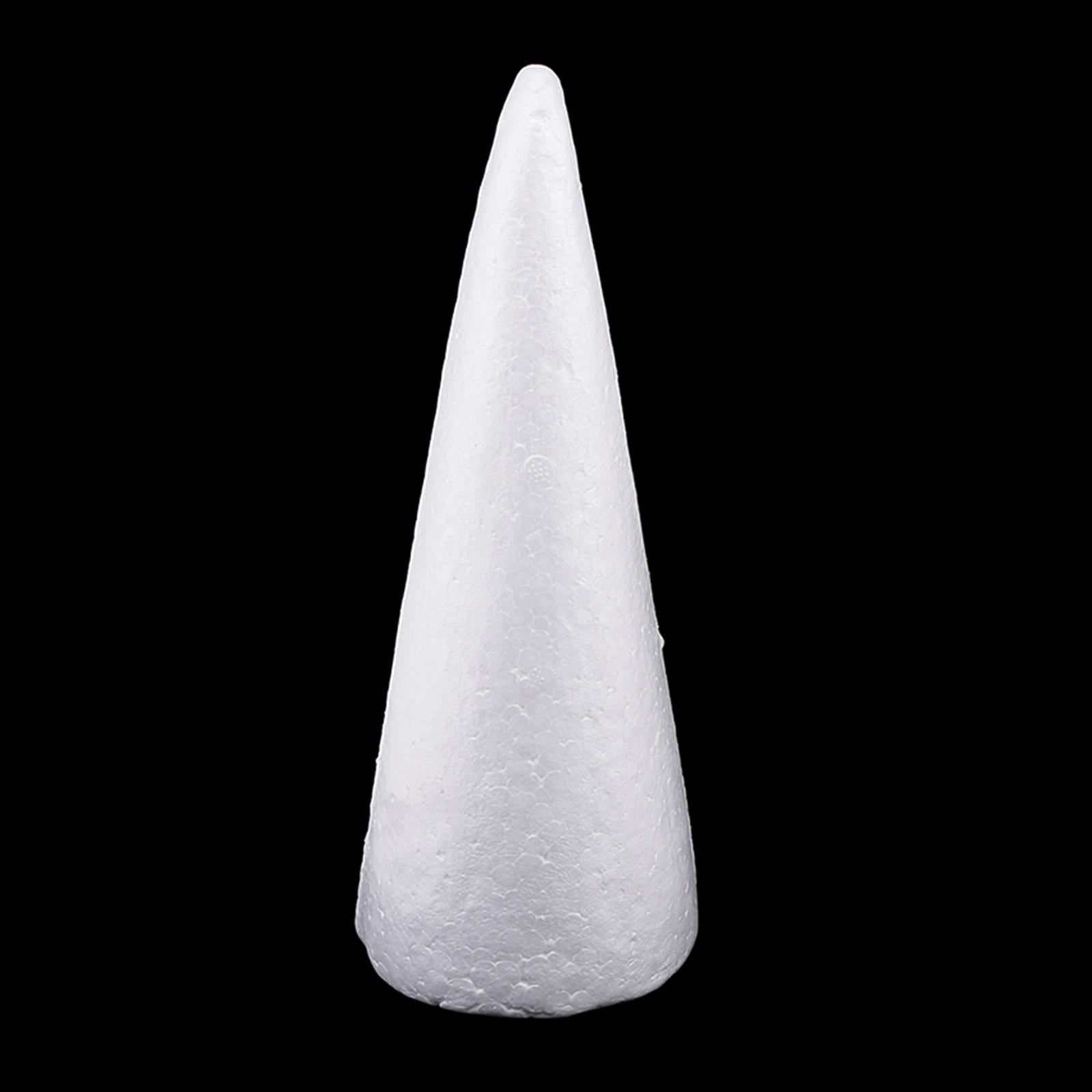 6x 7/11/15cm Styrofoam Foam Cones Polystyrene for Crafts DIY Projects Decors