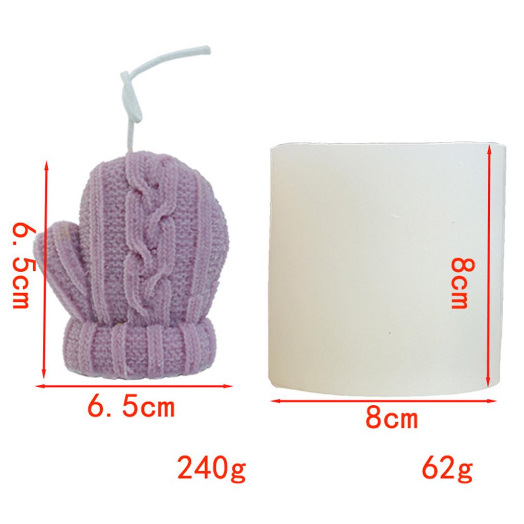 Clear Silicone 3D Candle Molds for Resin Crafts Mould DIY Wedding Soap Tool