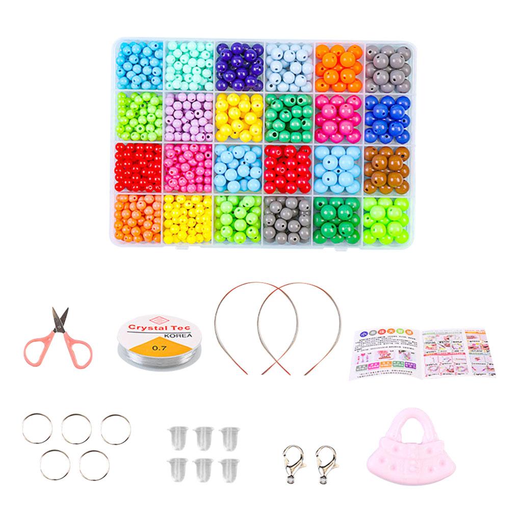 Bracelet Craft Beads Jewellery Making Set Box Kit For Kids Girl DIY Set 5