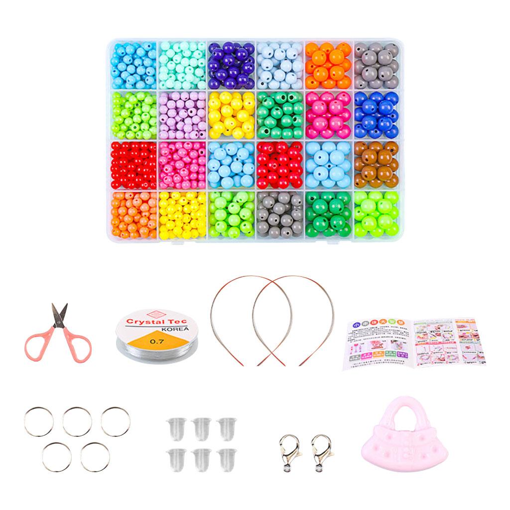 Bracelet Craft Beads Jewellery Making Set Box Kit For Kids Girl DIY Set 5