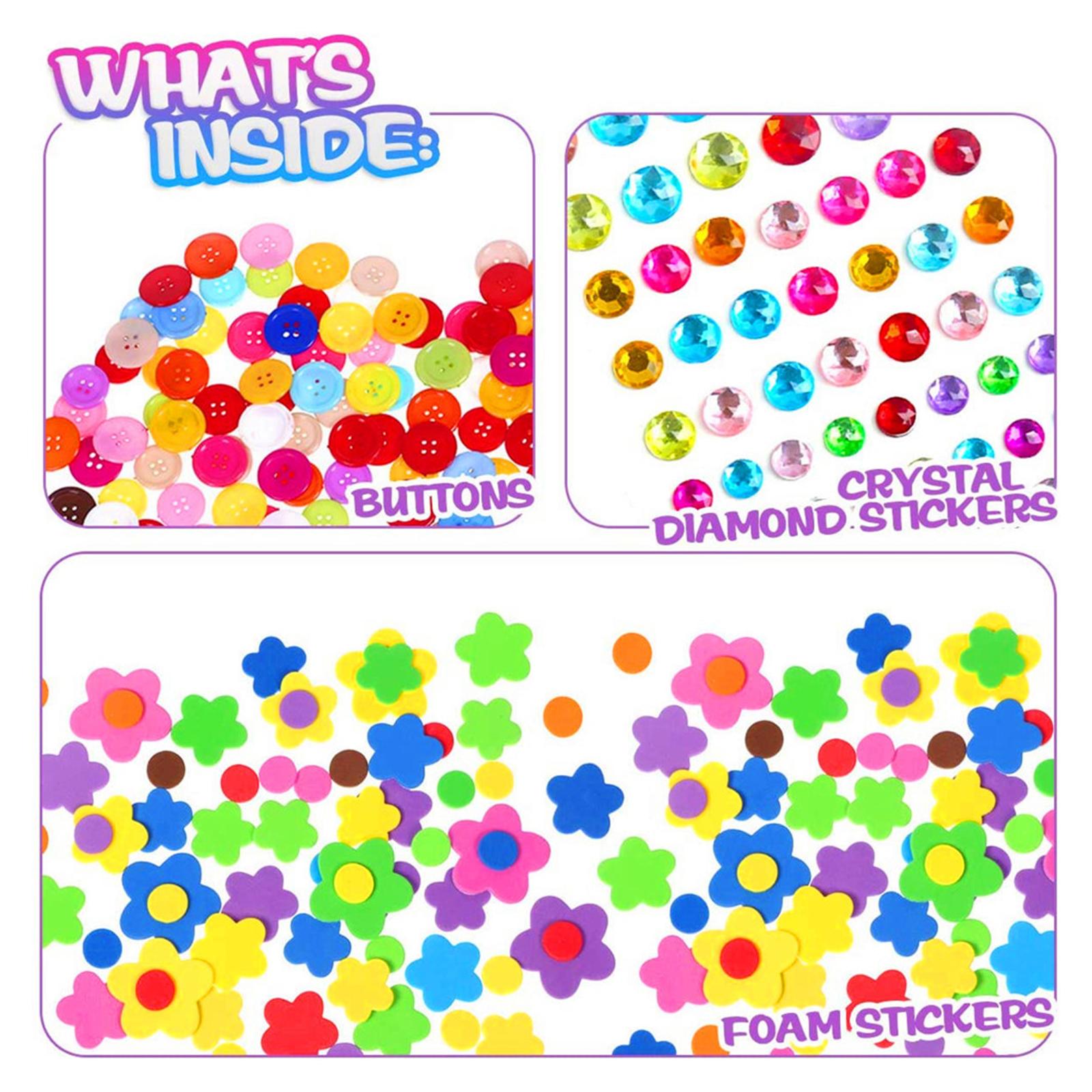 All in One Kids Arts & Crafts Supplies Kit DIY Crafting Collage Material Set