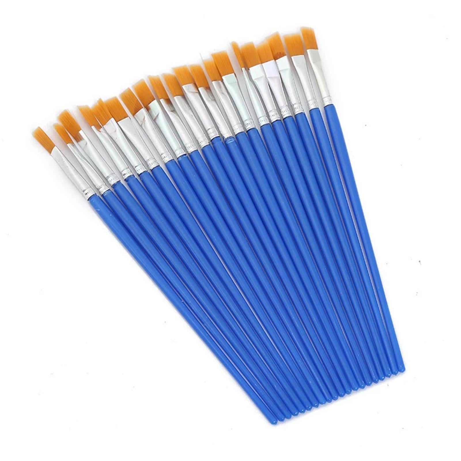 Artist Paint Brush Set For Acrylic Painting Oil Watercolor Paint Supplies Flat Tip