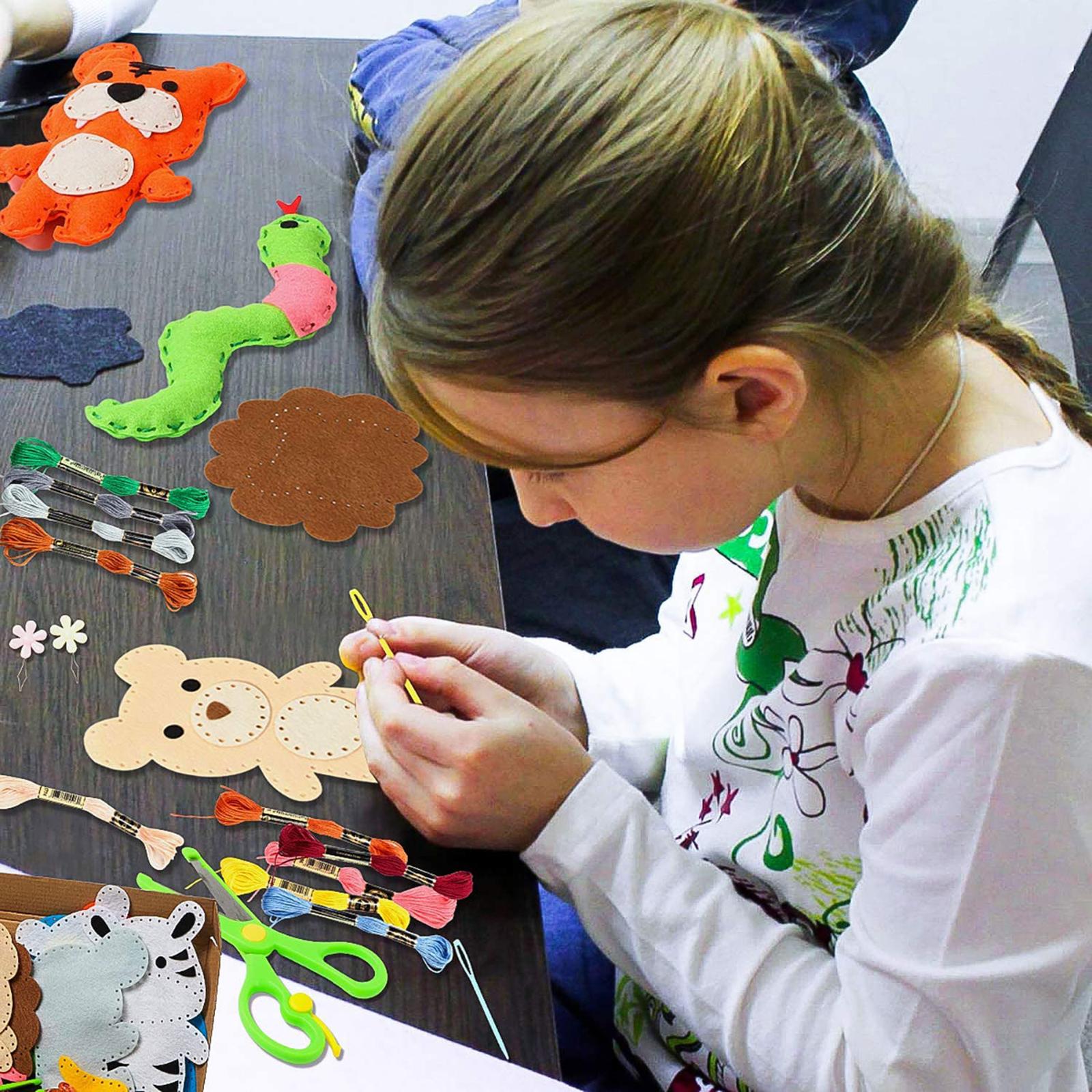Animals Sewing Craft Kit DIY Forest Creatures for Beginners Educational Arts