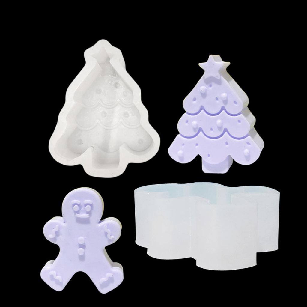 Candle Molds Aromatherapy Soap Mold Tools Decorating Wax Clay DIY Handmade Gingerbread