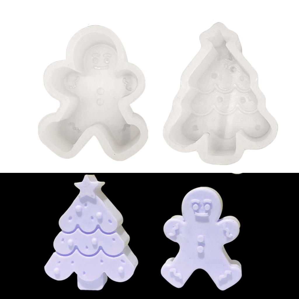 Candle Molds Aromatherapy Soap Mold Tools Decorating Wax Clay DIY Handmade Gingerbread