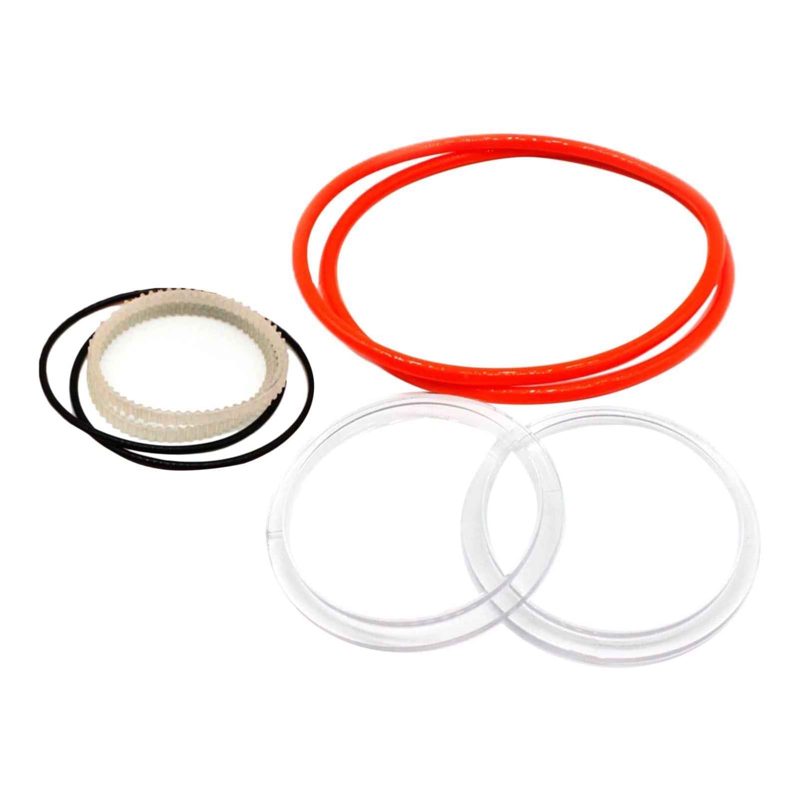 12x Rubber Chain Replacement Dentate Timing Bels Jewelry Rotary Tumbler