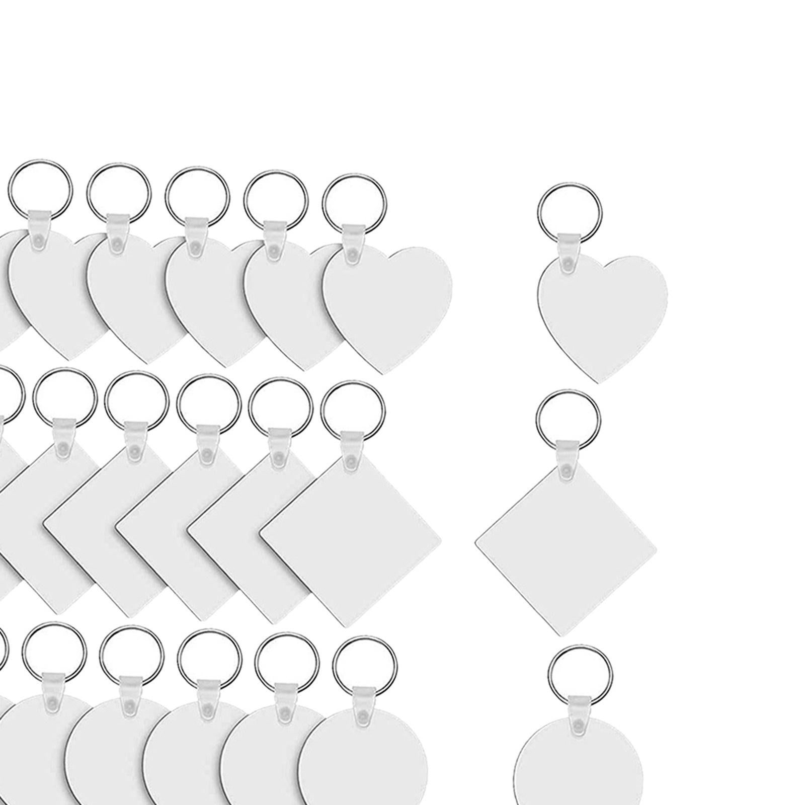 DIY Heat Transfer Keychain Blanks Circle Discs Kit Disc Ring Sublimation